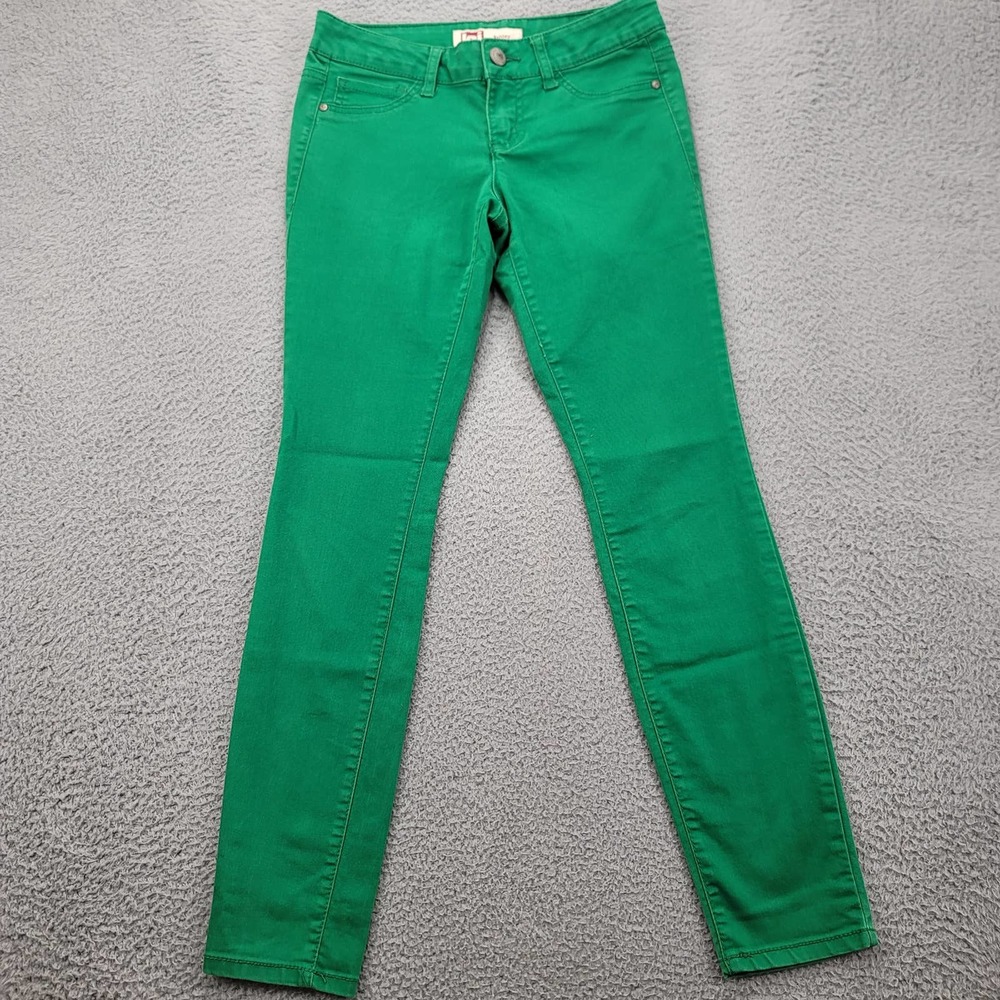 l.e.i Pants Womens 3 Regular Green Juniors Ashley lowrise Skinny